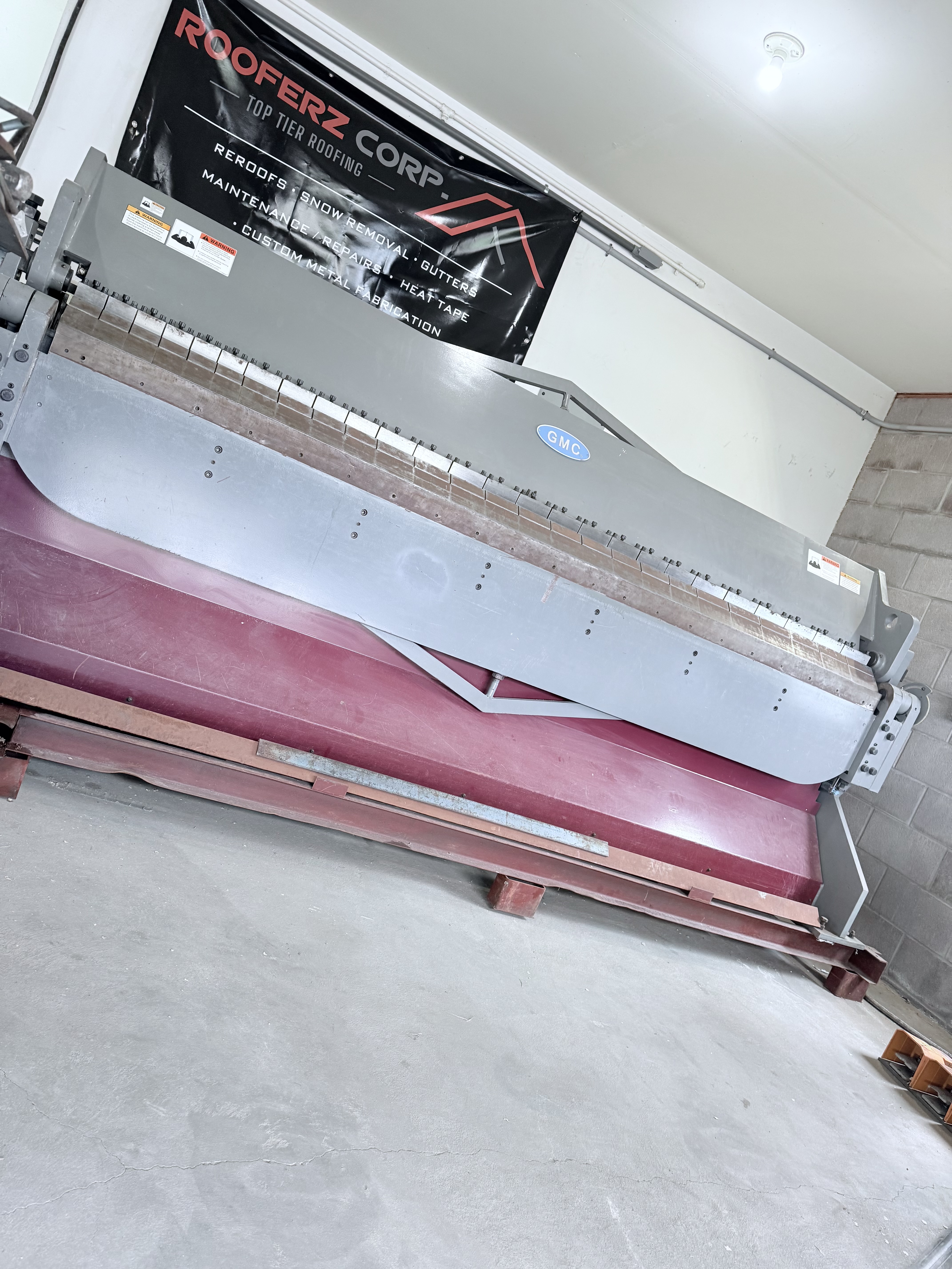 Sheet metal fabrication in the Your Company shop